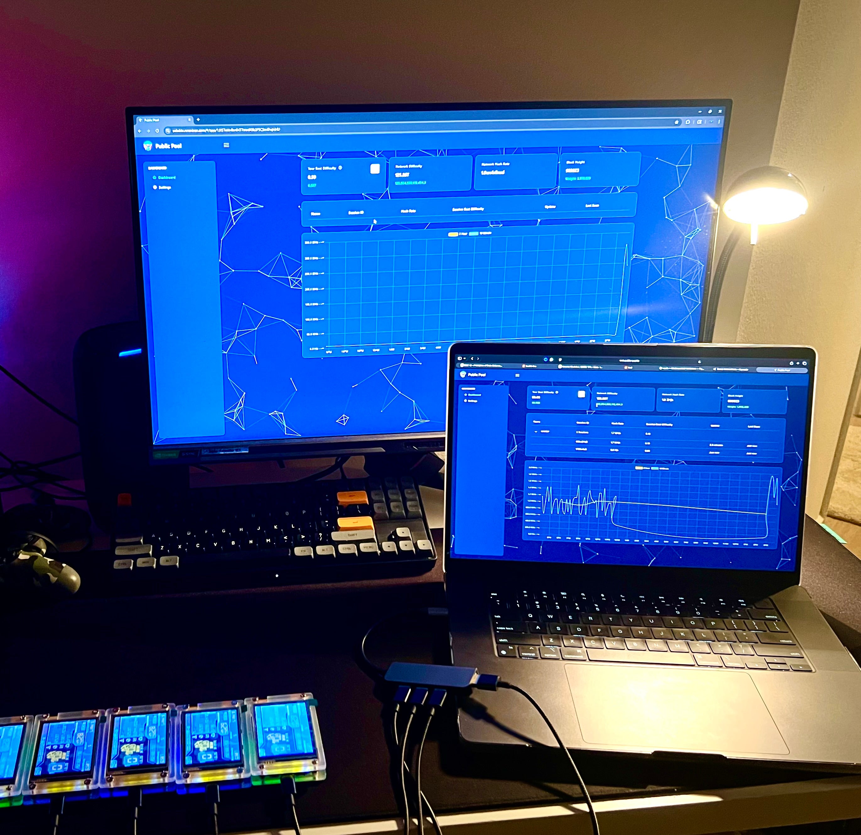 Kryvado Bitcoin Desk Miner